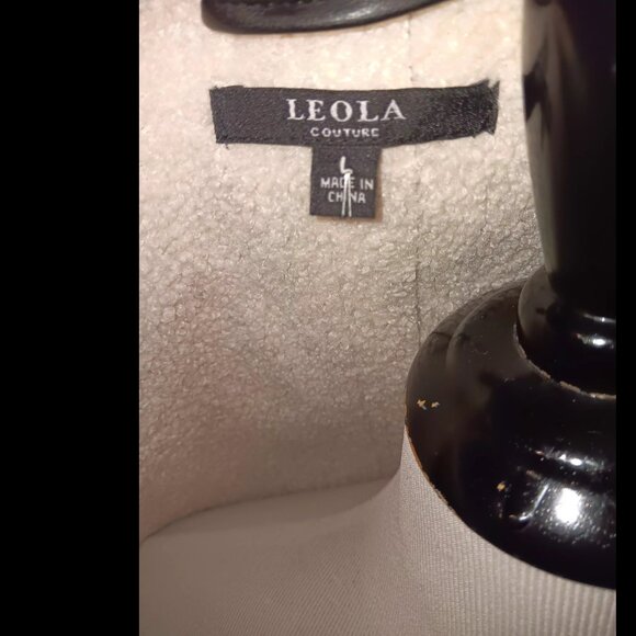 Vintage look Suede and Sherpa Coat Leola Brand - Picture 5 of 6